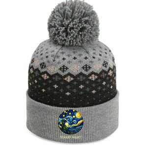 VAN GOGH starry night The Baniff Cuffed Pom Beanie