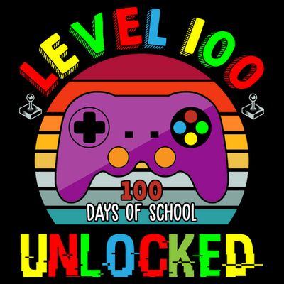 Video Gamer Student 100 Days Of School T-Shirt