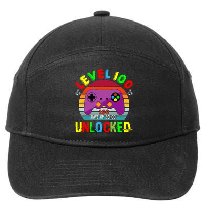 Video Gamer Student 100 Days Of School 7-Panel Snapback Hat