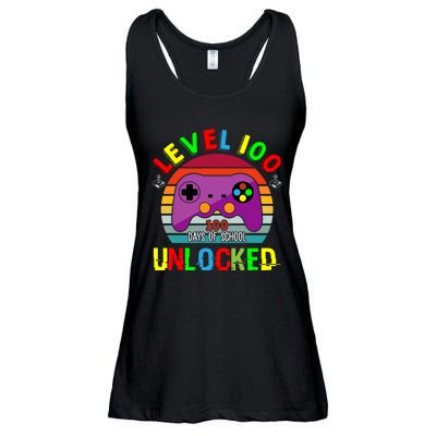 Video Gamer Student 100 Days Of School Ladies Essential Flowy Tank