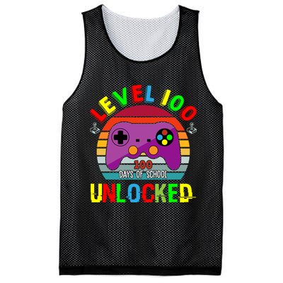 Video Gamer Student 100 Days Of School Mesh Reversible Basketball Jersey Tank