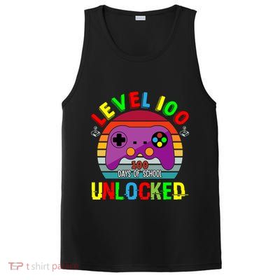 Video Gamer Student 100 Days Of School PosiCharge Competitor Tank