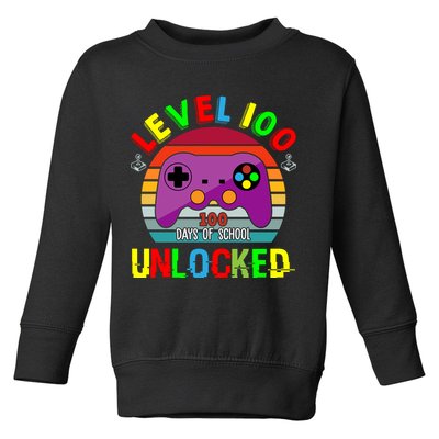 Video Gamer Student 100 Days Of School Toddler Sweatshirt
