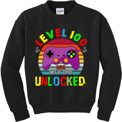 Video Gamer Student 100 Days Of School Kids Sweatshirt