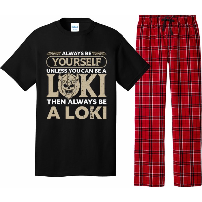 Viking Gods Saying Of Nordic Mythology Pajama Set