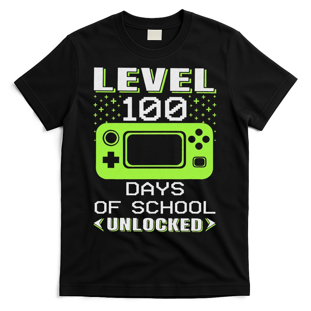 Video Gamer Student 100th Day Teacher 100 Days of School T-Shirt