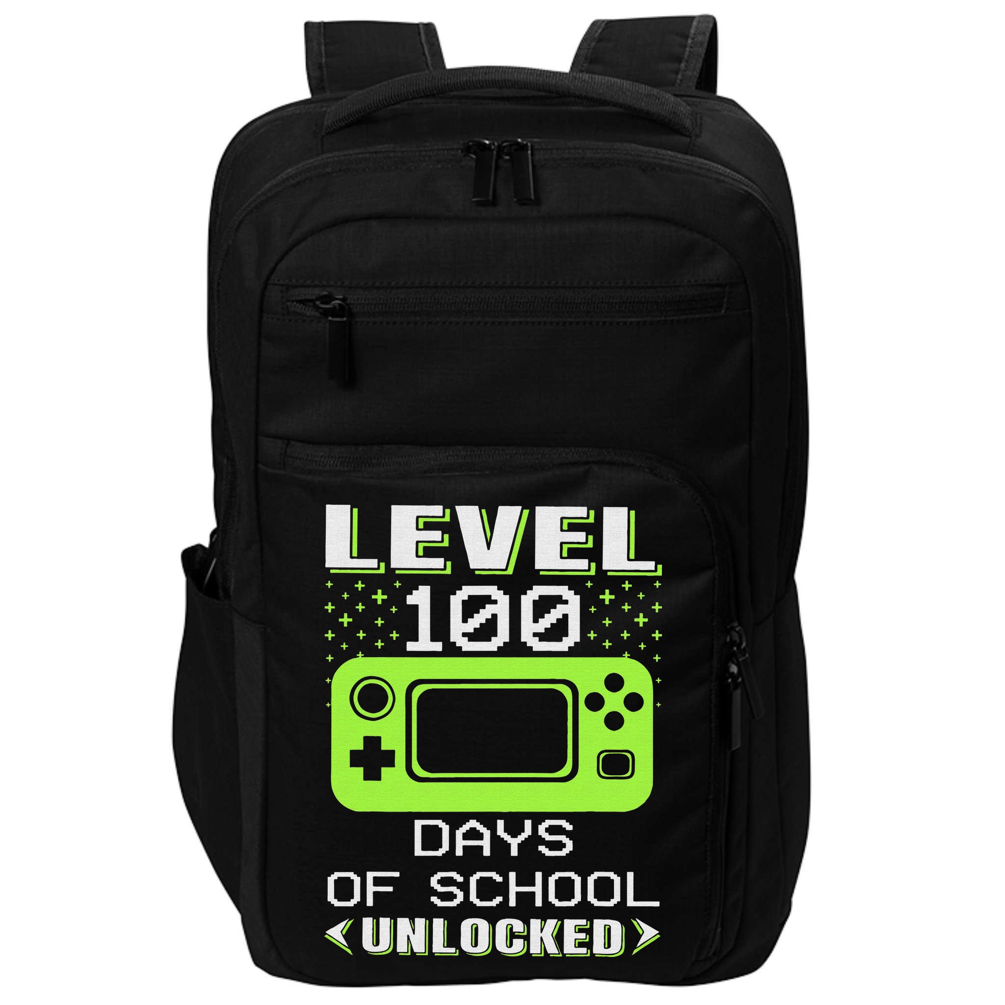 Video Gamer Student 100th Day Teacher 100 Days of School Impact Tech Backpack