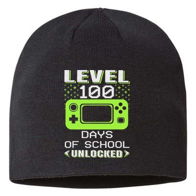 Video Gamer Student 100th Day Teacher 100 Days of School Sustainable Beanie
