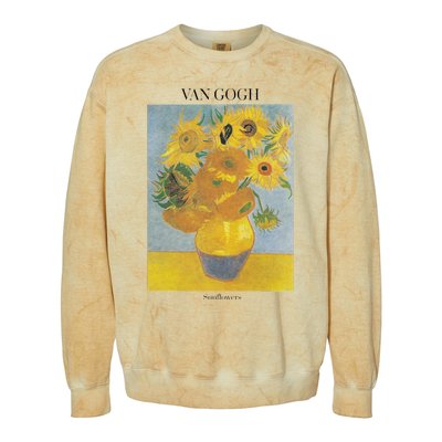 Van Gogh Sunflowers Art Gift Vincent Van Gogh Colorblast Crewneck Sweatshirt