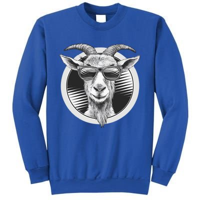 Vintage Goat Sunglasses Farming Farmer Goat Lover Gift Sweatshirt