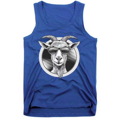 Vintage Goat Sunglasses Farming Farmer Goat Lover Gift Tank Top