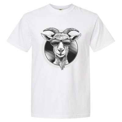 Vintage Goat Sunglasses Farming Farmer Goat Lover Gift Garment-Dyed Heavyweight T-Shirt