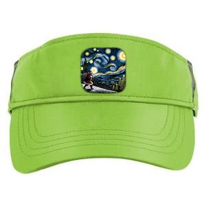 Van Gogh Starry Night Santa Christmas Winter Snowy Night Adult Drive Performance Visor