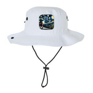 Van Gogh Starry Night Santa Christmas Winter Snowy Night Legacy Cool Fit Booney Bucket Hat