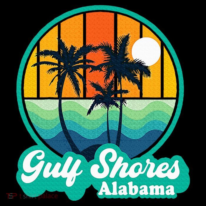 Vintage Gulf Shores Alabama Summer Vacation Beach Souvenirs T-Shirt