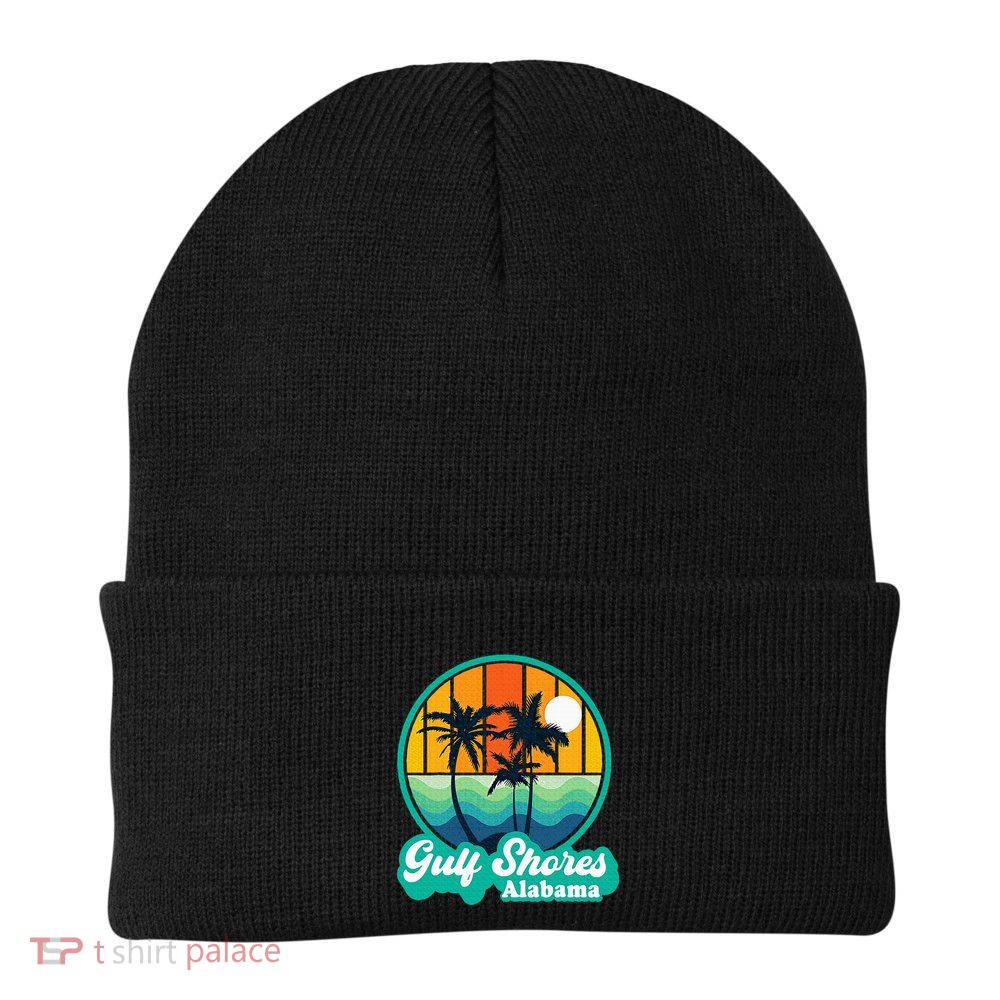 Vintage Gulf Shores Alabama Summer Vacation Beach Souvenirs Beanie