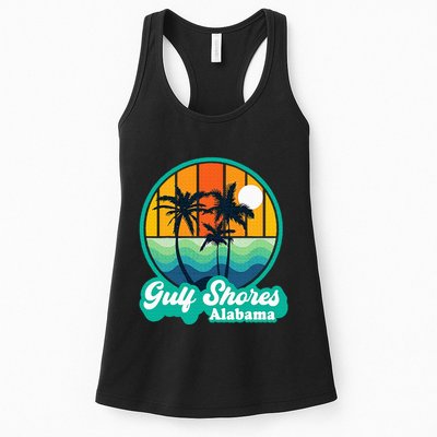 Vintage Gulf Shores Alabama Summer Vacation Beach Souvenirs Womens Tank Top