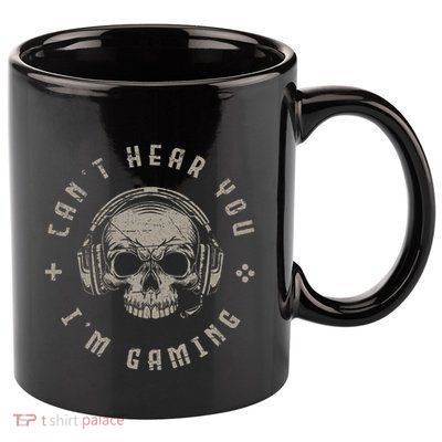 Video Games Skull Gamer Gift Cant Hear You Im Gaming 11oz C Handle Ceramic Mug