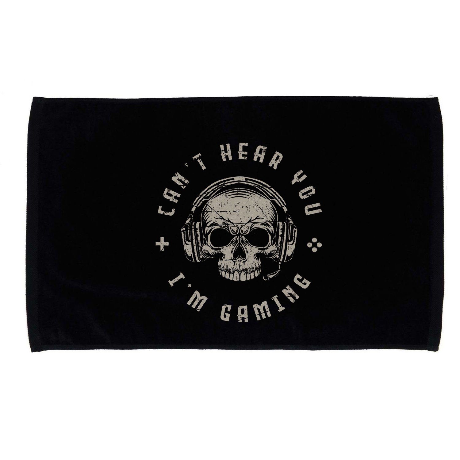 Video Games Skull Gamer Gift Cant Hear You Im Gaming Microfiber Hand Towel