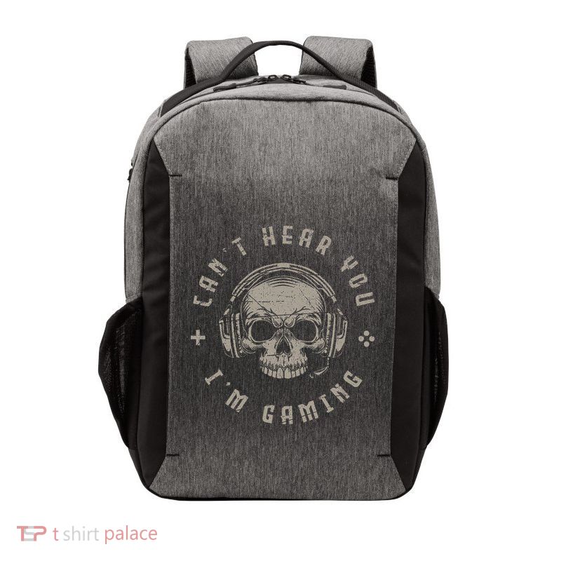 Video Games Skull Gamer Gift Cant Hear You Im Gaming Vector Backpack