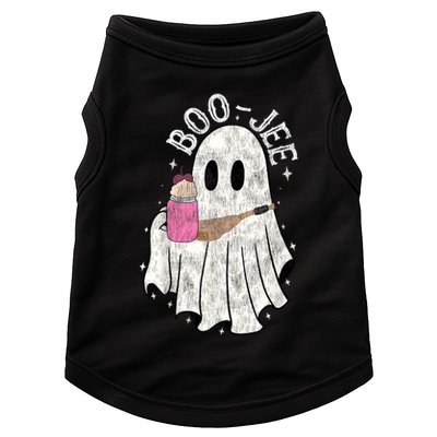 Vintage Ghost Spooky Funny Halloween Costume Boujee Boo Jee Doggie Tank