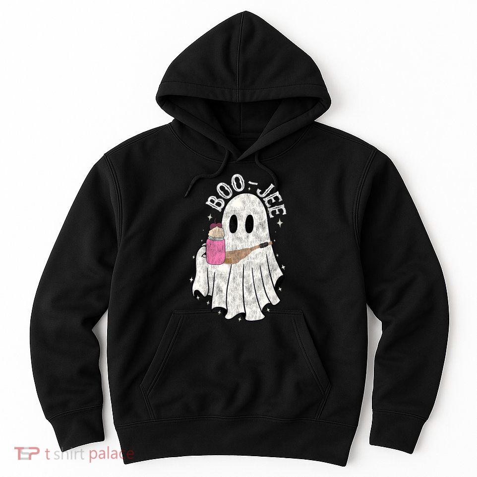 Vintage Ghost Spooky Funny Halloween Costume Boujee Boo Jee Hoodie