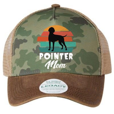 Vintage Ger Shorthaired Pointer Mom Dog Cute Funny Mother Gift Legacy Tie Dye Trucker Hat