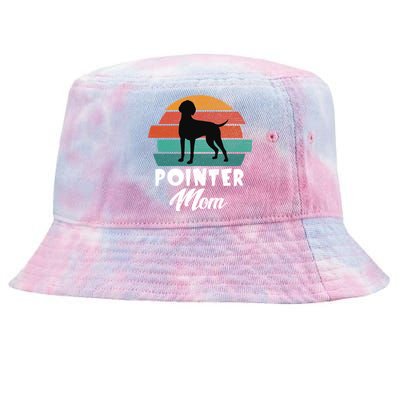 Vintage Ger Shorthaired Pointer Mom Dog Cute Funny Mother Gift Tie-Dyed Bucket Hat