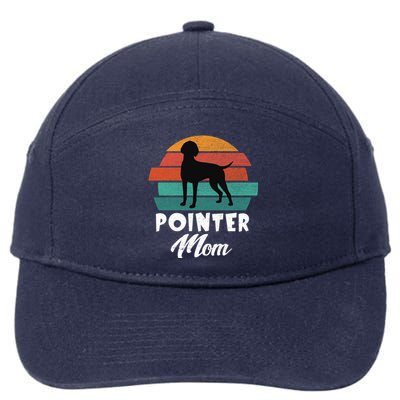 Vintage Ger Shorthaired Pointer Mom Dog Cute Funny Mother Gift 7-Panel Snapback Hat