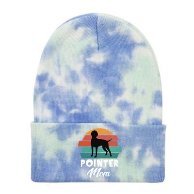 Vintage Ger Shorthaired Pointer Mom Dog Cute Funny Mother Gift Tie Dye 12in Knit Beanie