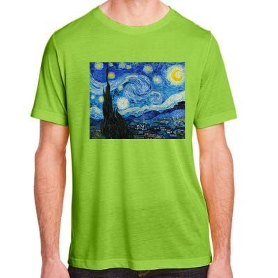 Van Gogh Starry Night Fine Art Painting Impressionism Art Cool Gift Adult ChromaSoft Performance T-Shirt