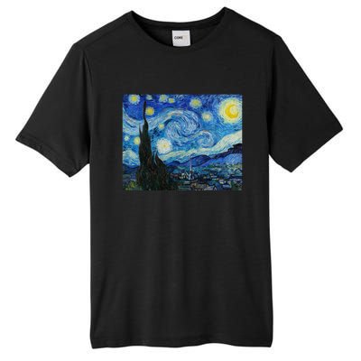 Van Gogh Starry Night Fine Art Painting Impressionism Art Cool Gift Tall Fusion ChromaSoft Performance T-Shirt