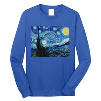 Van Gogh Starry Night Fine Art Painting Impressionism Art Cool Gift Long Sleeve Shirt