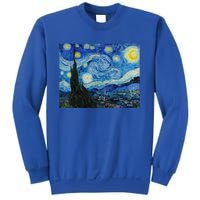 Van Gogh Starry Night Fine Art Painting Impressionism Art Cool Gift Sweatshirt