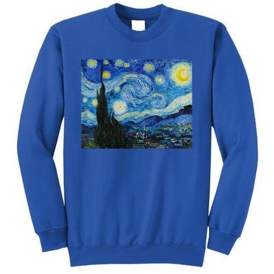 Van Gogh Starry Night Fine Art Painting Impressionism Art Cool Gift Sweatshirt