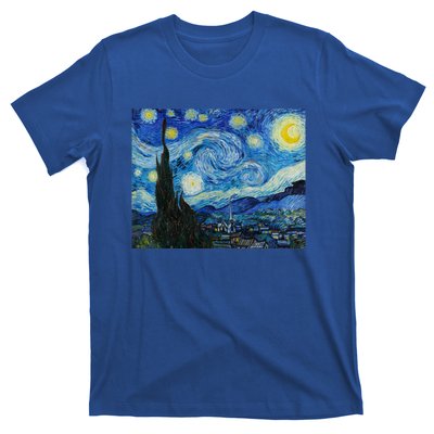 Van Gogh Starry Night Fine Art Painting Impressionism Art Cool Gift T-Shirt