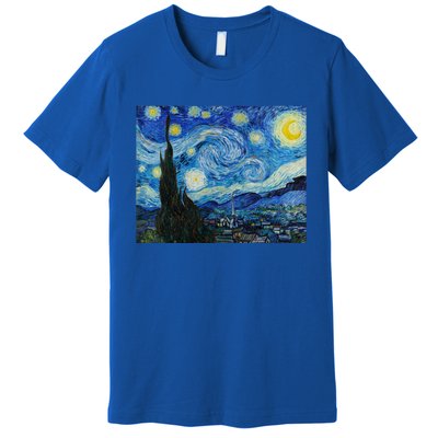 Van Gogh Starry Night Fine Art Painting Impressionism Art Cool Gift Premium T-Shirt