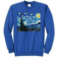 Van Gogh Starry Night Fine Art Painting Impressionism Art Cool Gift Tall Sweatshirt