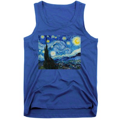 Van Gogh Starry Night Fine Art Painting Impressionism Art Cool Gift Tank Top