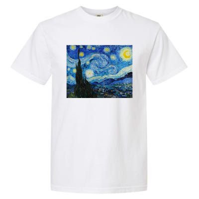 Van Gogh Starry Night Fine Art Painting Impressionism Art Cool Gift Garment-Dyed Heavyweight T-Shirt