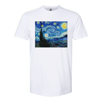 Van Gogh Starry Night Fine Art Painting Impressionism Art Cool Gift Softstyle CVC T-Shirt