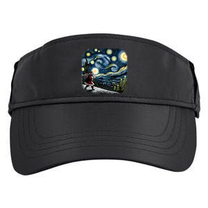 Van Gogh Starry Night Santa Christmas Winter Snowy Night Adult Drive Performance Visor