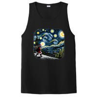 Van Gogh Starry Night Santa Christmas Winter Snowy Night PosiCharge Competitor Tank