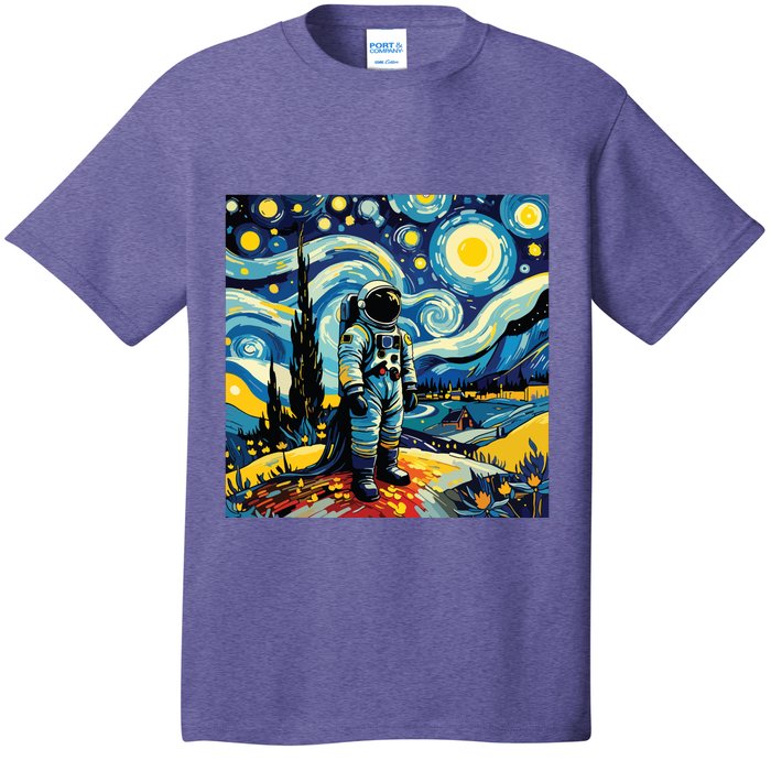 Van Gogh Starry Night Astronaut Space Lovers T-Shirt