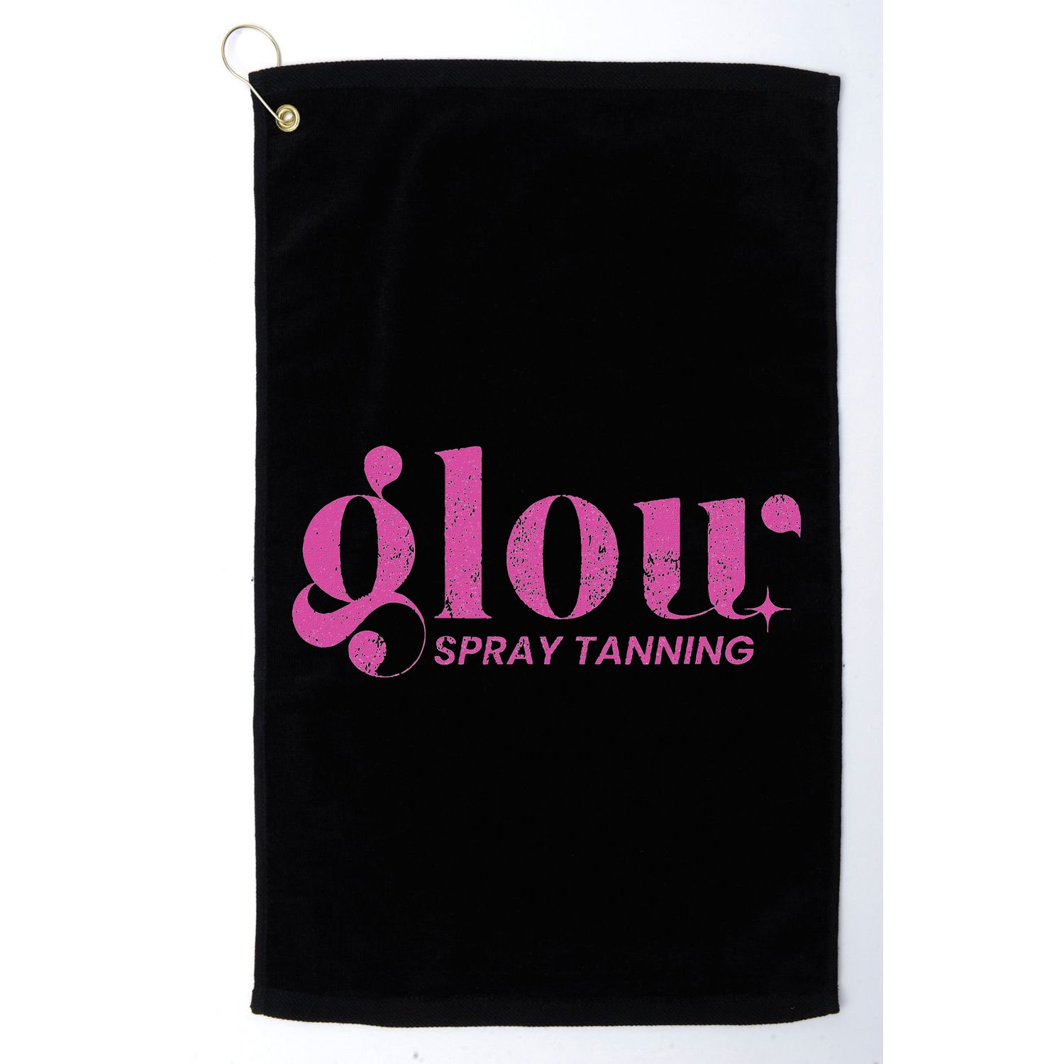 Vintage Glow Spray Tanning Spray Tan Artist Golf Towel