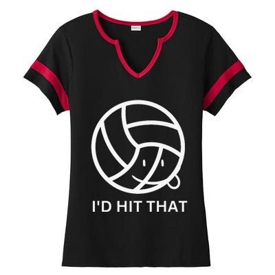 Volleyball graphic sports club graphic tee Premium Ladies Halftime Notch Neck Tee