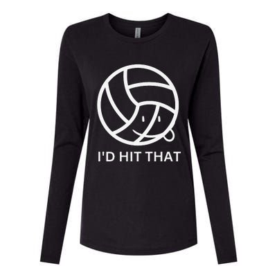 Volleyball graphic sports club graphic tee Premium Womens Cotton Relaxed Long Sleeve T-Shirt