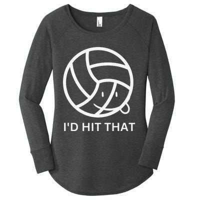 Volleyball graphic sports club graphic tee Premium Women's Perfect Tri Tunic Long Sleeve Shirt