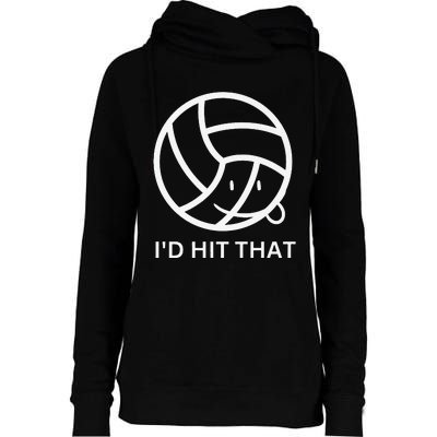 Volleyball graphic sports club graphic tee Premium Womens Funnel Neck Pullover Hood