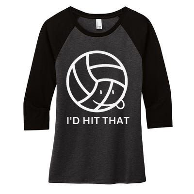 Volleyball graphic sports club graphic tee Premium Women's Tri-Blend 3/4-Sleeve Raglan Shirt